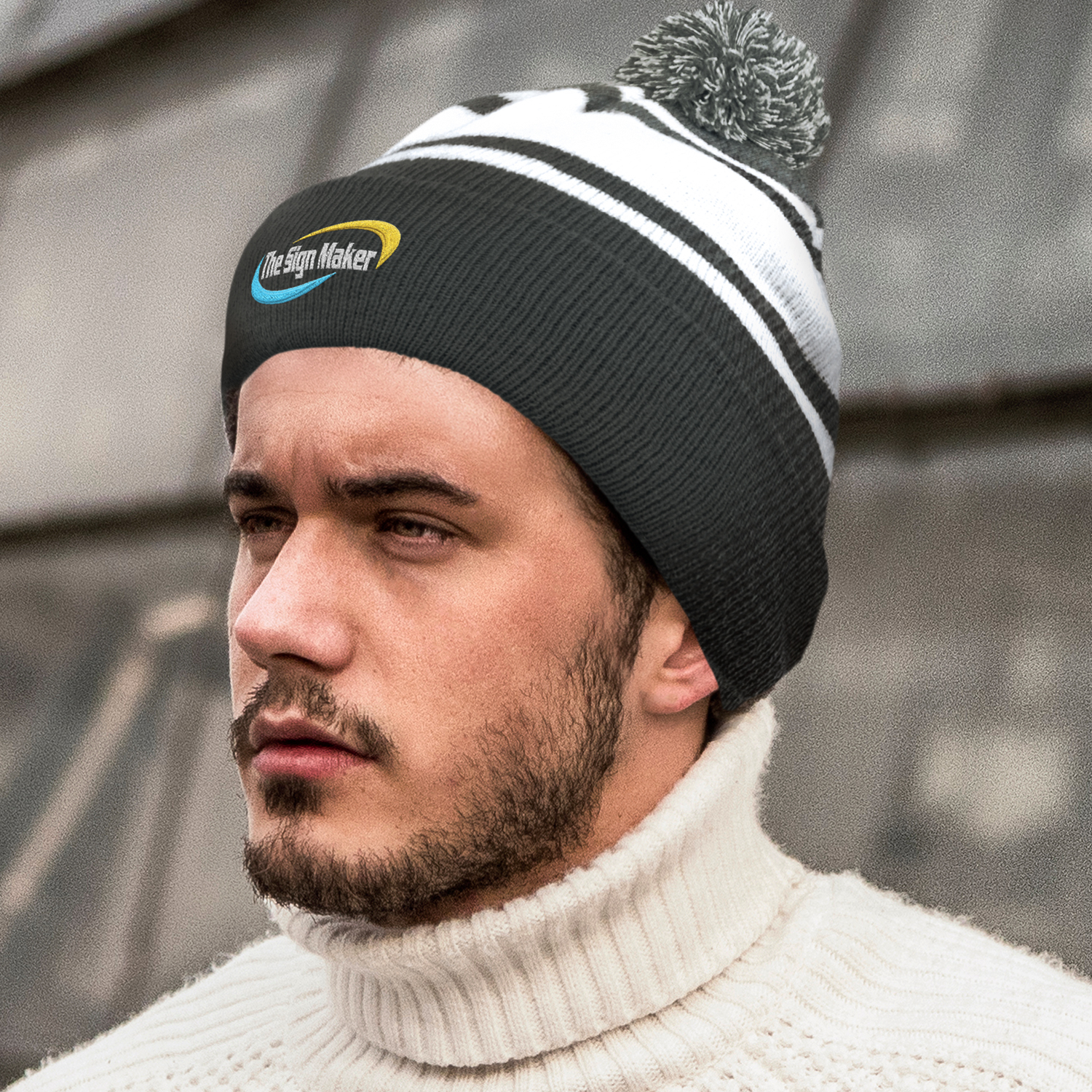 Commodore Beanie with Pom Pom Features